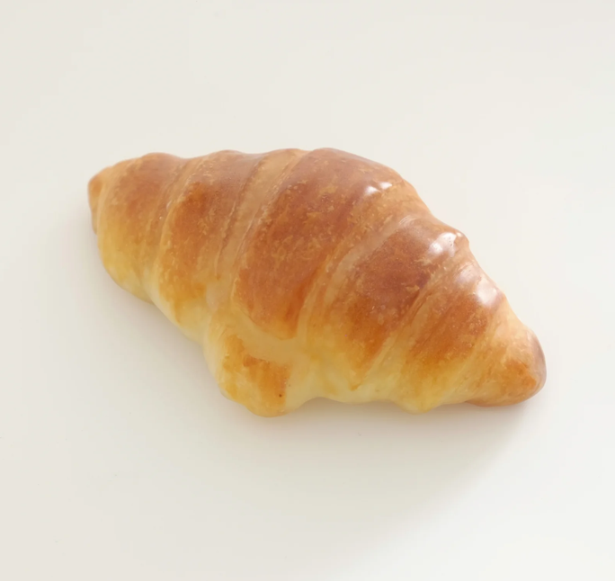 Battery operated croissant lamp, unilluminated