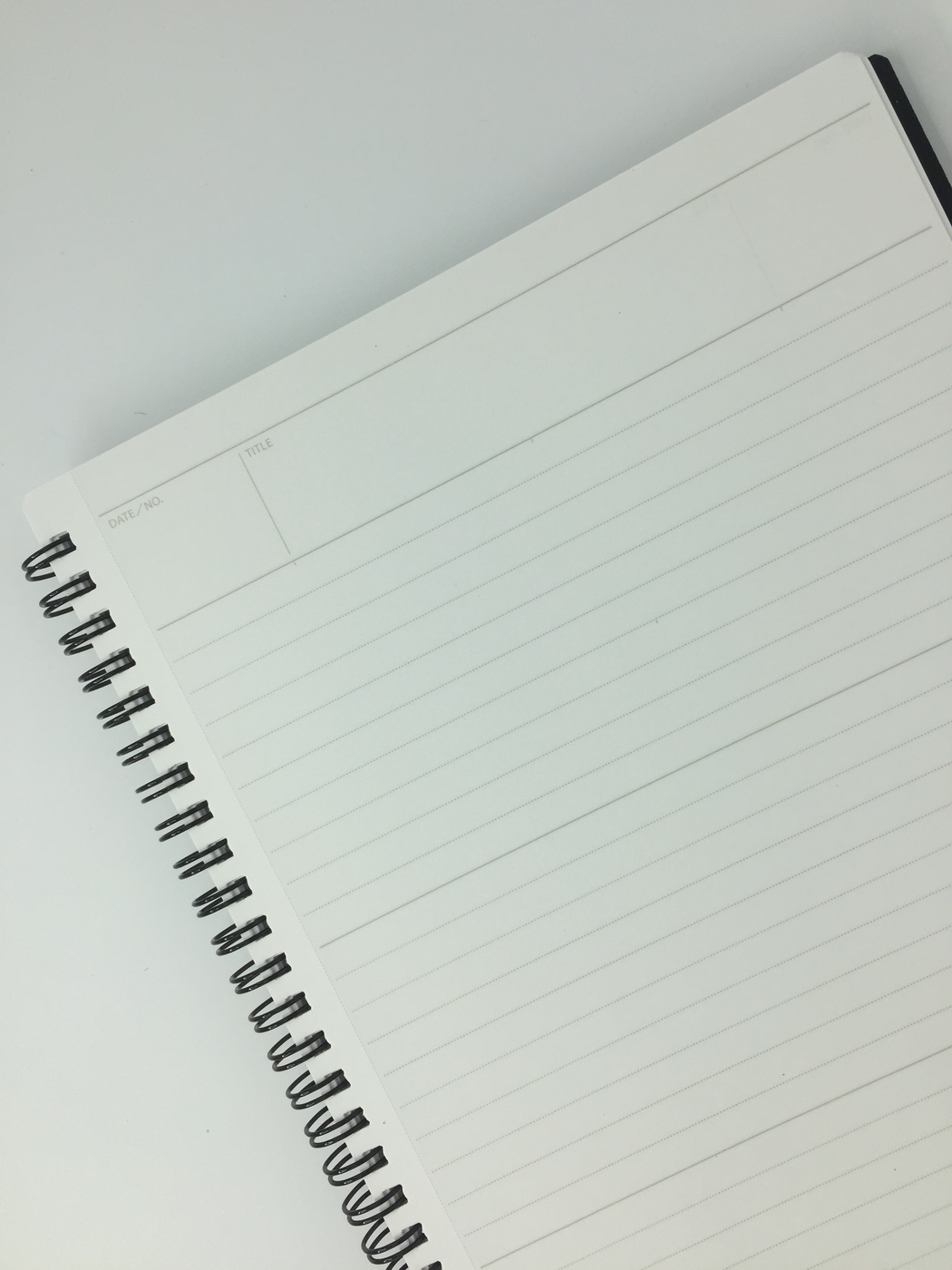 Lined Pages inside Spiral Notebook