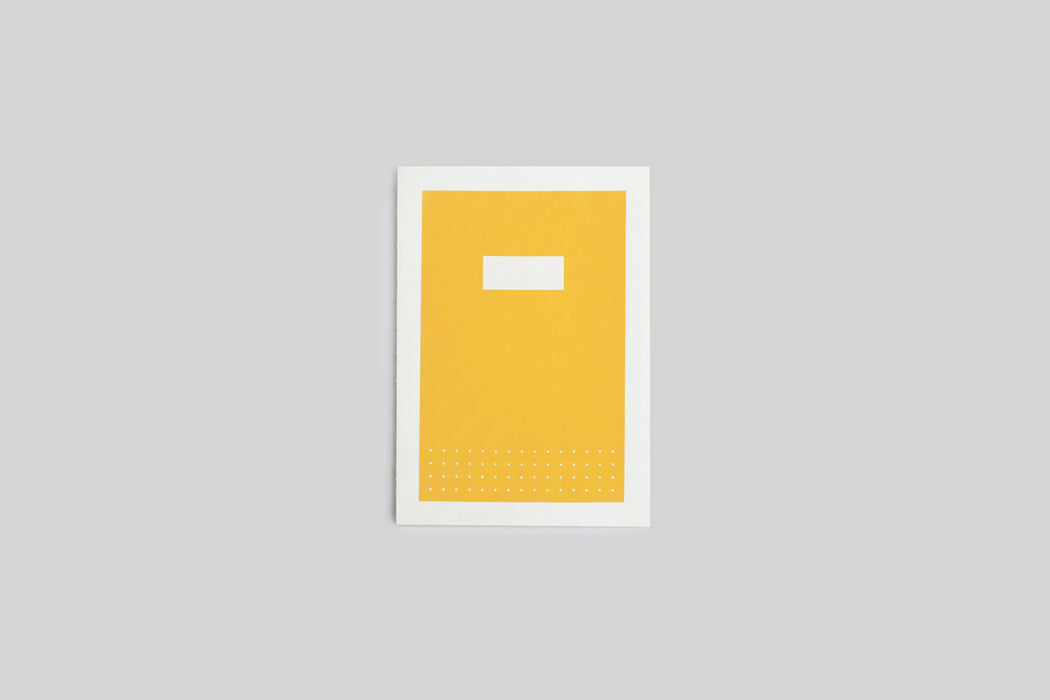 Yellow handmade Hanji notebooks with silk screened covers
