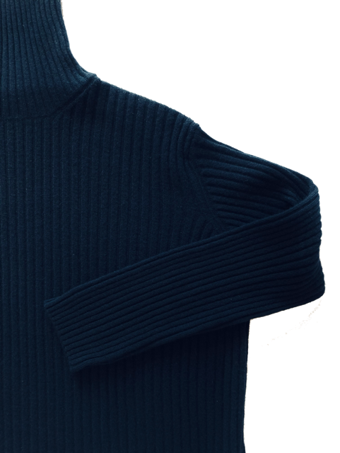Black long sleeve turtleneck sweater