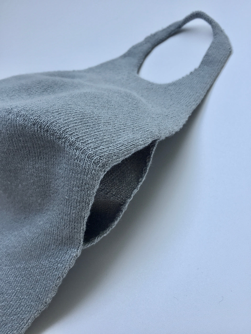 Grey cloth face mask