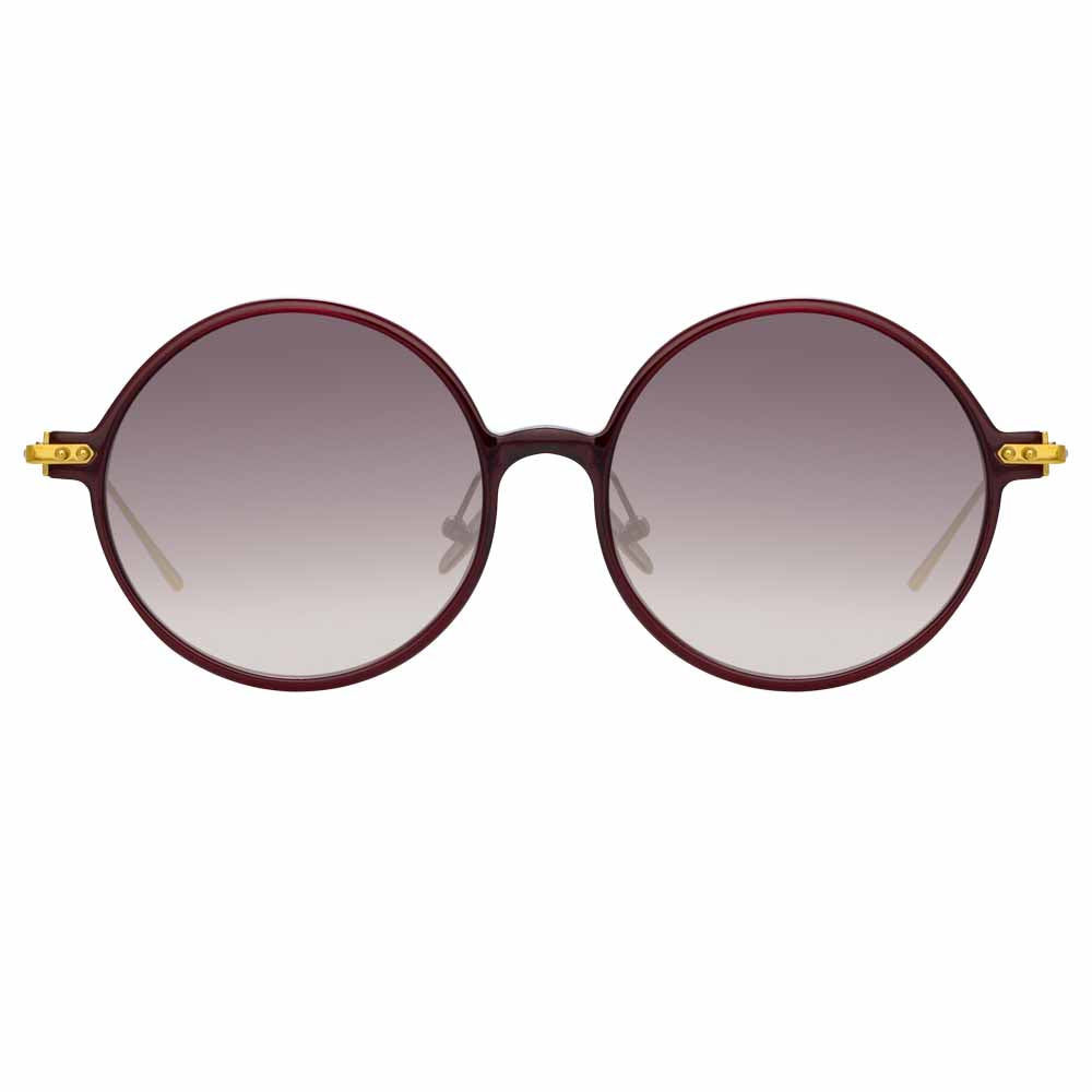 Round Italian acetate sunglasses