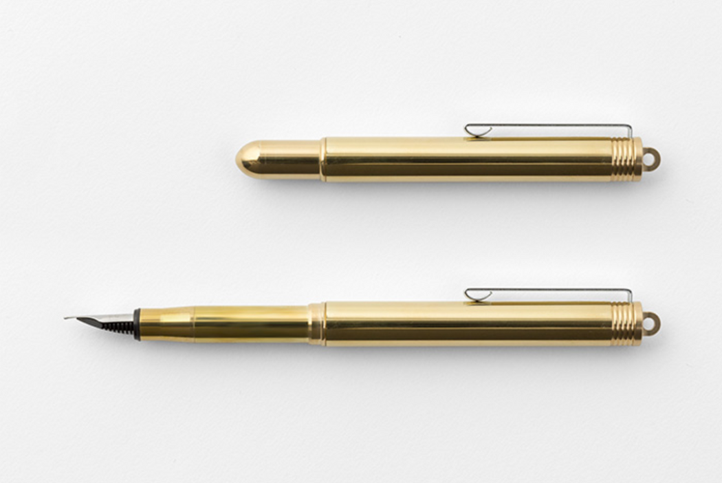 Brass fountain pen