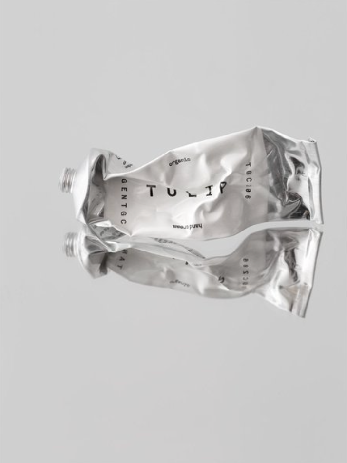2 Empty tubes of Tulip Organic Hand Cream