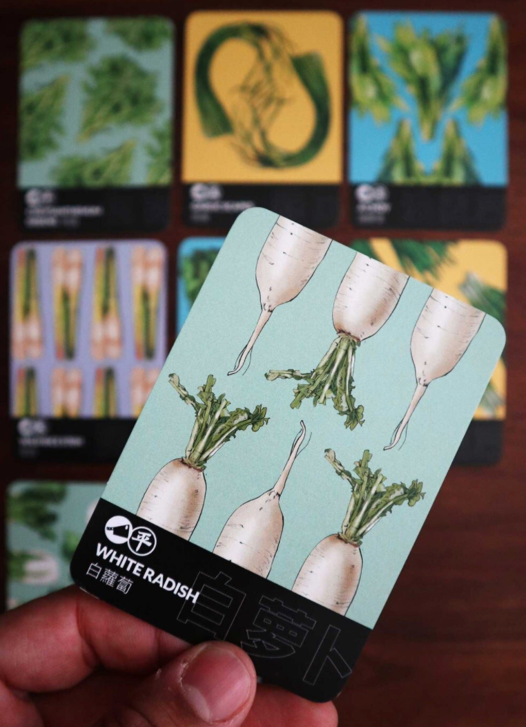 Vegetable Trading Card featuring White Radish