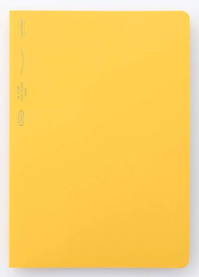 yellow cover notebook planner