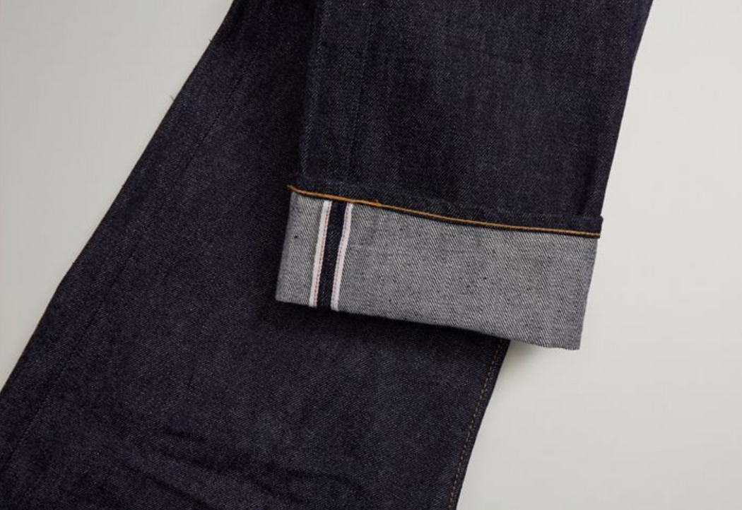 vintage raw denim jeans