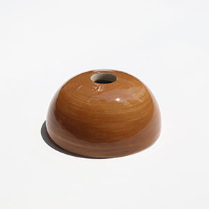 Brown Hemisphere Magnetic Ceramic Paperweight
