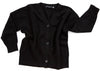 Black long sleeve cardigan sweater with V-neck