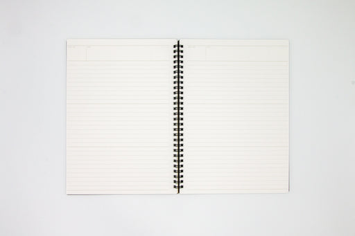 Lined Pages inside Spiral Notebook