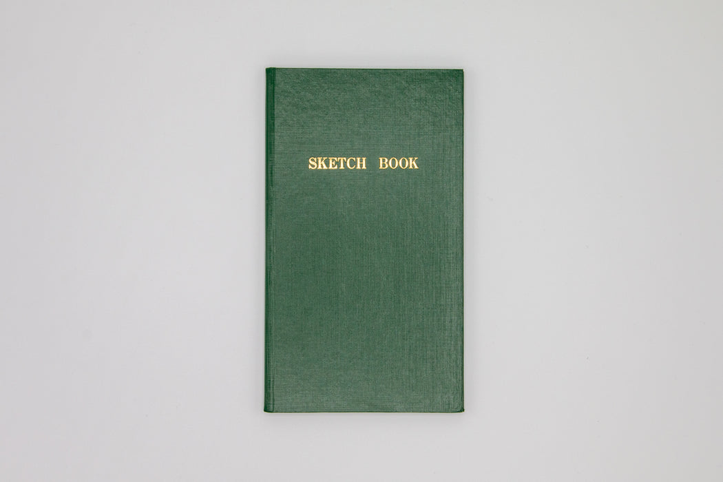 Thin green field sketch book