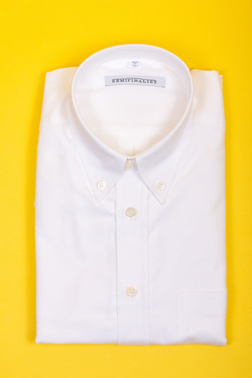 White button-down collar shirt, folded