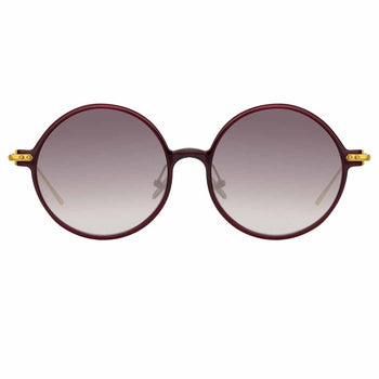 Round Italian acetate sunglasses