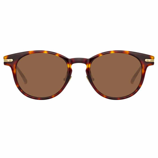 D-frame tortoise shell sunglasses
