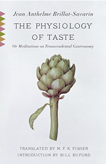 Book cover featuring the image of an artichoke:  "The Physiology Of Taste by Jean Anthelme Brillat-Savarin"