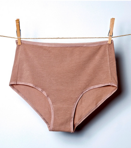 Tan high waist women's underwear