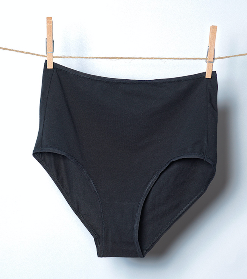 Black high waist women's underwear