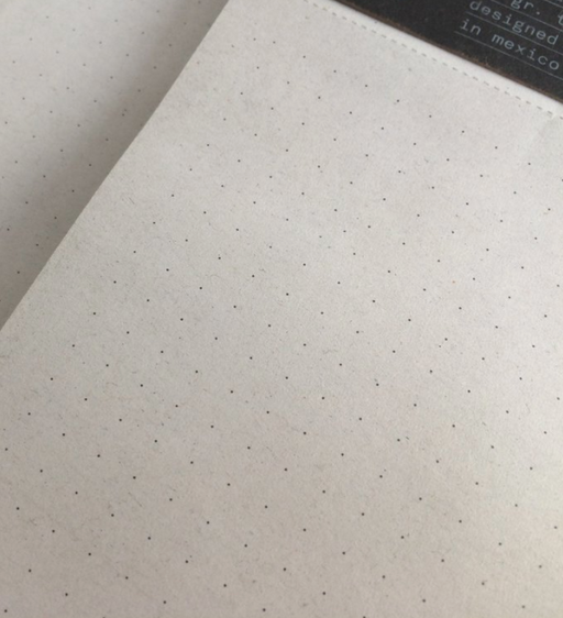 Close-up of lightly dotted pages from the List Maker Notepad