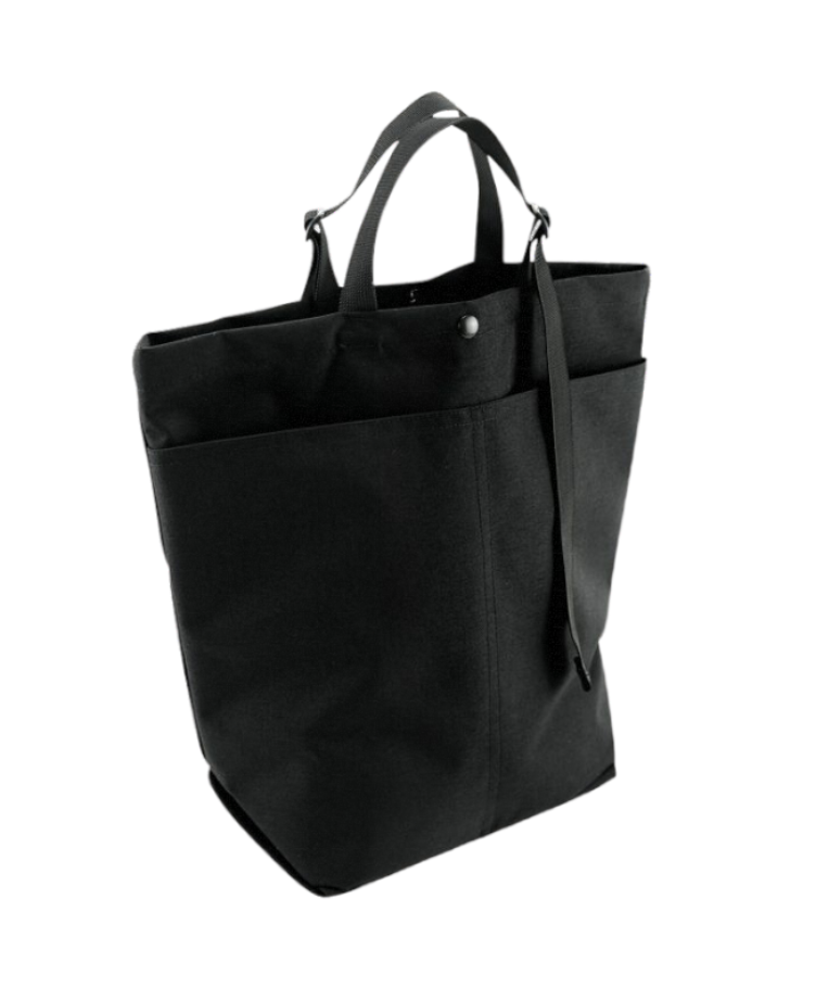 Large back pockets on Black Carry-All Tote