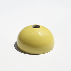 Yellow Hemisphere Magnetic Ceramic Paperweight